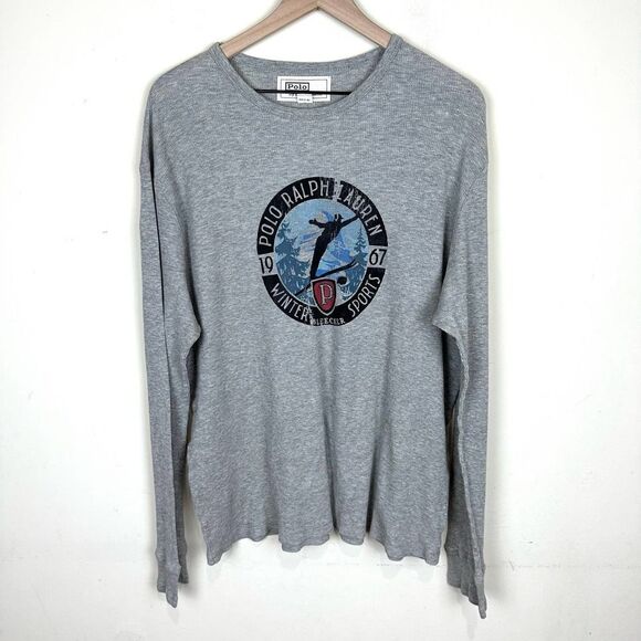 Polo Ralph Lauren Winter Sports VTG Thermal Waffle‎ Knit Shirt Men’s XXL EUC - Picture 1 of 6